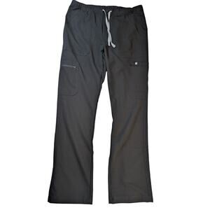 Figs Pisco Technical Collection Mens Large (36x34) Black Drawstring Tall Scrub